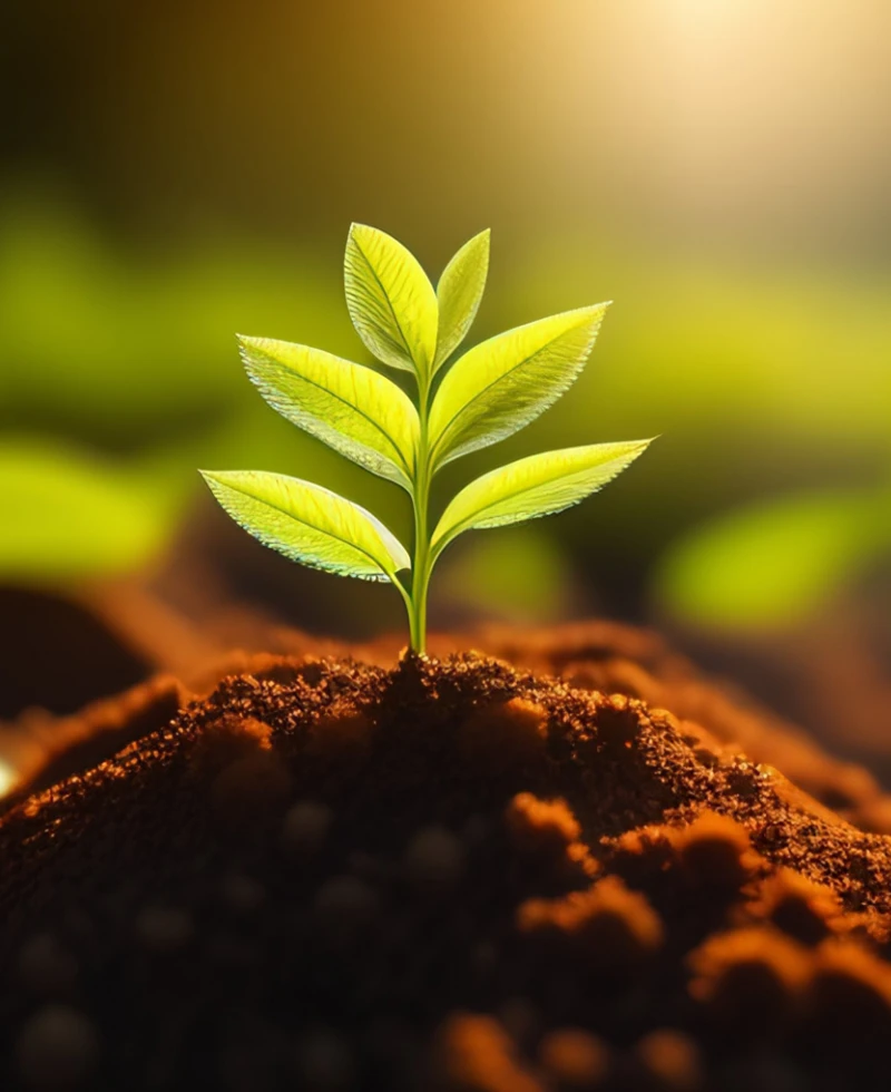 planta joven recien sembrada